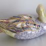 Unique Handpainted Porcelain Duck with Gold & Lustre Glazes | Perfect Gift Image 3