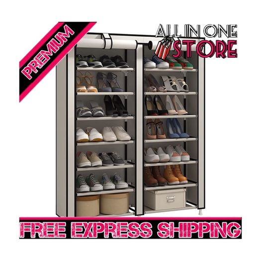 7 Tier Shoe Rack Storage Organiser with Big Capacity,Double Row Shoe Cabinet,Shelf,Closet with Nonwoven Fabric Cover MULTIPLE COLOURS AVAILABLE (FREE SHIPPING)
