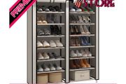 7 Tier Shoe Rack Storage Organiser with Big Capacity,Double Row Shoe Cabinet,Shelf,Closet with Nonwoven Fabric Cover MULTIPLE COLOURS AVAILABLE (FREE SHIPPING)