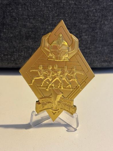 Power Rangers Medallion 24 karats gold plate