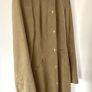 Karen Millen Satin Lined Suede Leather Duster Coat - Beige. Image 3