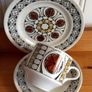 Vintage Mid Century Modern Broadhurst Kathie Winkle Designed Teaset in the Sombrero Pattern Image 5