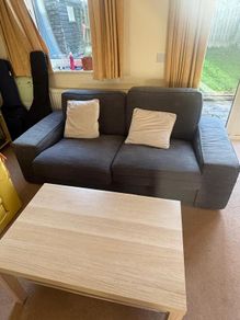 Grey 2 seater sofa