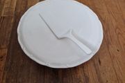 cake plate and server