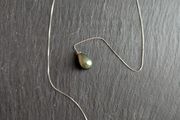 Pearls silver pendant