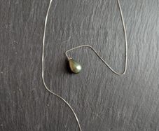 Pearls silver pendant