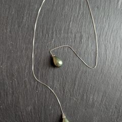 Pearls silver pendant