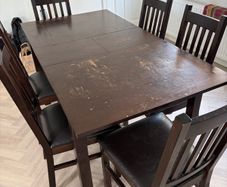 kitchen table & 6 chairs