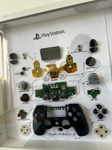 Gamepad Teardown Frame Art Handmade (Amateur)