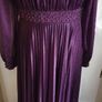 Lorensa Evening Dress Full Length Ball Gown Long Sleeves Lined Purple Size UK8-10 CAN POST Image 3