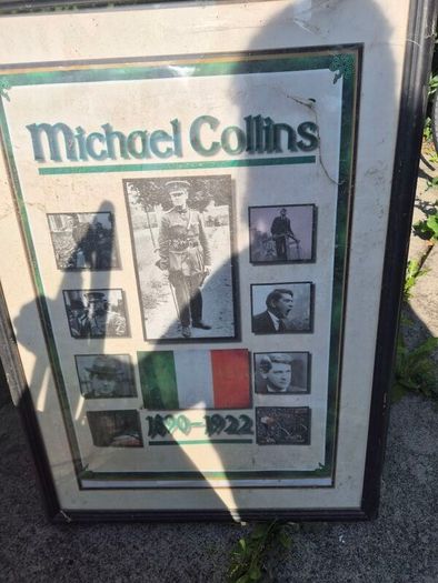 A3 Framed Michael Collins picture