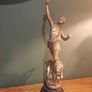 3 Large Vintage Bronze Effect Statues Image 3