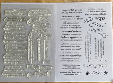 Sentiments Stamp set