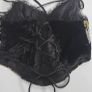 RIVER ISLAND black velvet bustier / corset style top Sz 12UK Image 5