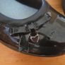CLARKS     black patent with toy    size  2 F Image 2