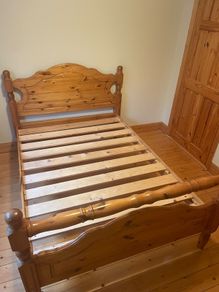 Solid Oak Double Bed for sale