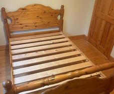 Solid Oak Double Bed for sale