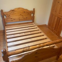 Solid Oak Double Bed for sale