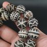 Antique Burmese Pumtek Pyu Petrified Wood Beads Necklace Image 5