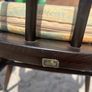 Vintage dark Ercol drop leaf dining table set Image 4