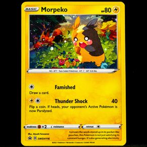 Morpeko SWSH116 Cosmos Rare Holo SWSH Black Star Promo Pokemon Card Swirl