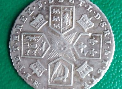 England  1787 George 3rd Shilling in Very Fine condition