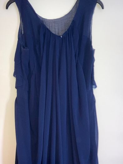 Fran & Jane chiffon navy blue occasion dress