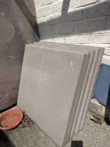 5x New Concrete Paving Slabs 600x600