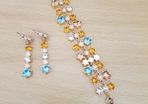 Crystal Bracelet & earring set