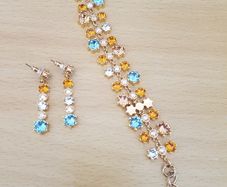 Crystal Bracelet & earring set
