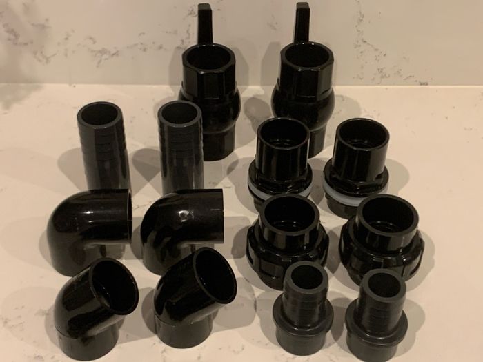 PVC 90 degree elbow pipe connector size 40-32-25-20mm