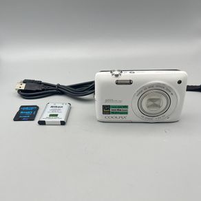 Nikon Coolpix S4300 16MP Digital Camera White Touchscreen - Full Kit