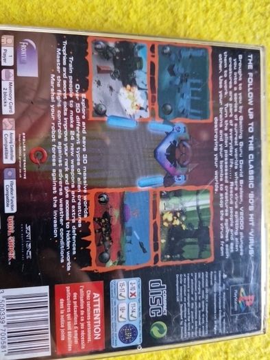 V2000 David Braben  PlayStation1 ps1 PlayStation2 ps2 games Original