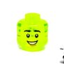 LEGO Harry Potter Trans Green Minifigure Head This is A Error Prototype Test Print Printed On The Wrong Colour Head Trans Green Very Head Rare And Hard To Find Image 4