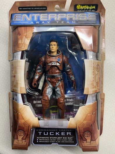 Full set of 6 Star Trek Enterprise Away Team figures by Art Asylum  (Not Star Wars or Hot Toys)