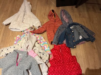 Girls Coats Jackets Fleeces Bundle Age 3 4