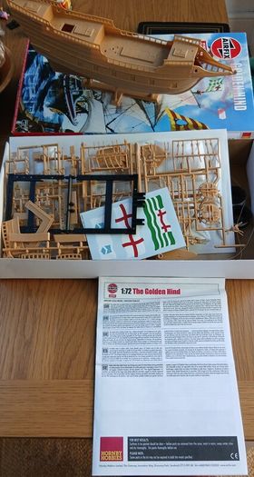 Airfix: Golden Hind model ship