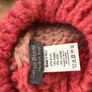 Gelso Bianco womens Salmon Pink Wool Alpaca Knit Beanie Hat Cap from Italy Image 3