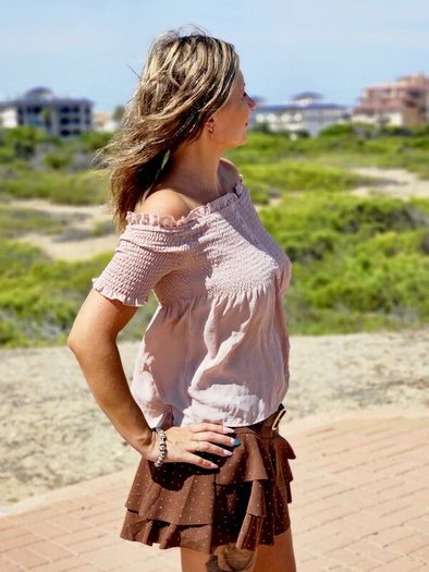 Top blouse -shoulder off