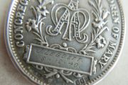 Vintage heavy Beautiful Irish Solid Sterling Silver Monstra Te Esse Matrem Medal by PQ&amp;Co Dublin 1940 length 30,5" - 19,50g