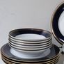 NEW The Royal "Romanov" Collection by Christineholm Cobalt Blue  and Gold Dinner Set Image 6