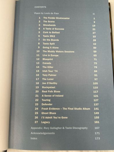 Rory Gallagher His Life & Times by Marcus Connaughton 2012 HB Irish Rock Blues