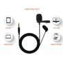 Auxiliary Omnidirectional Lavalier Microphone, Earphone For calls, Video Conferences, And Monitoring, Black, Small Image 4