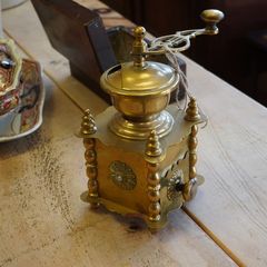 Vintage Brass Coffee Grinder