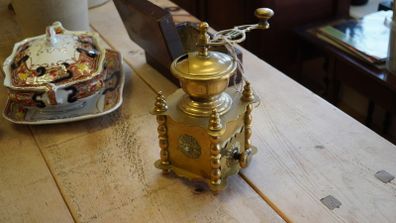 Vintage Brass Coffee Grinder