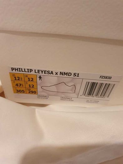 Designer Collaboration Adidas x Philllllthy NMD S1 'Ambient Sky' UK12