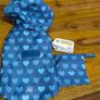 Croci Blue Hearts Dog Waterproof Coat ,size 20 ,New Image 3