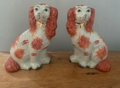 Staffordshire Russet and Tan dogs