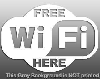 Free wifi restaurant / shop stickers