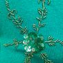 Vintage Green embellished cardigan size Large Postage included Image 2